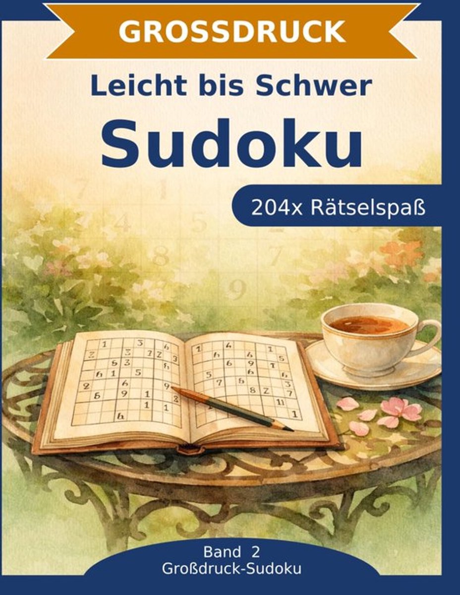 SnelShoppen - Sudoku Rätselbuch in Großdruck | 204 Sudoku Puzzels | Drie Moeilijkheidsgraden: Licht, Gemiddeld, Moeilijk | Denksport voor Ontspanning