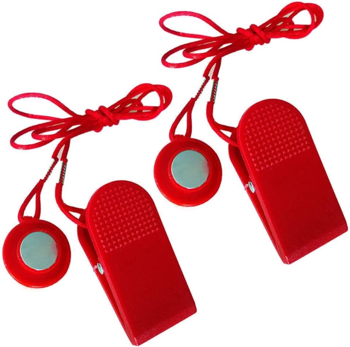 Veiligheidslock voor Loopband - 2 Stuks, Magneet Sleutel, Noodstop Accessoires voor Loopbanden, Ideaal voor Thuisgebruik en Fitness