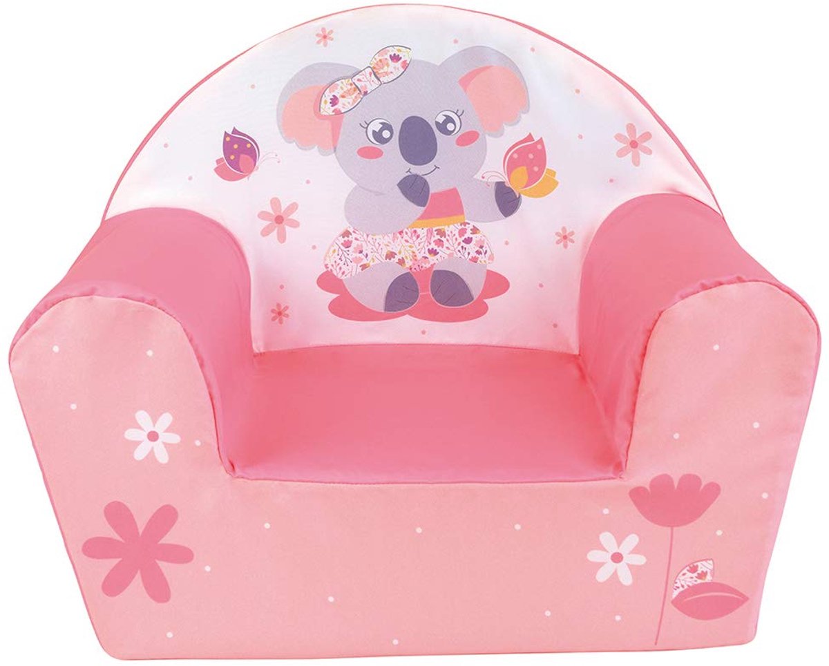 SnelShoppen - Clubstoel voor Kinderen Mimi Koala - Babystoel van Schuim H42 x L52 x D33 cm - Wasbare Overtrek - Perfect Cadeau-idee voor Kinderen vana