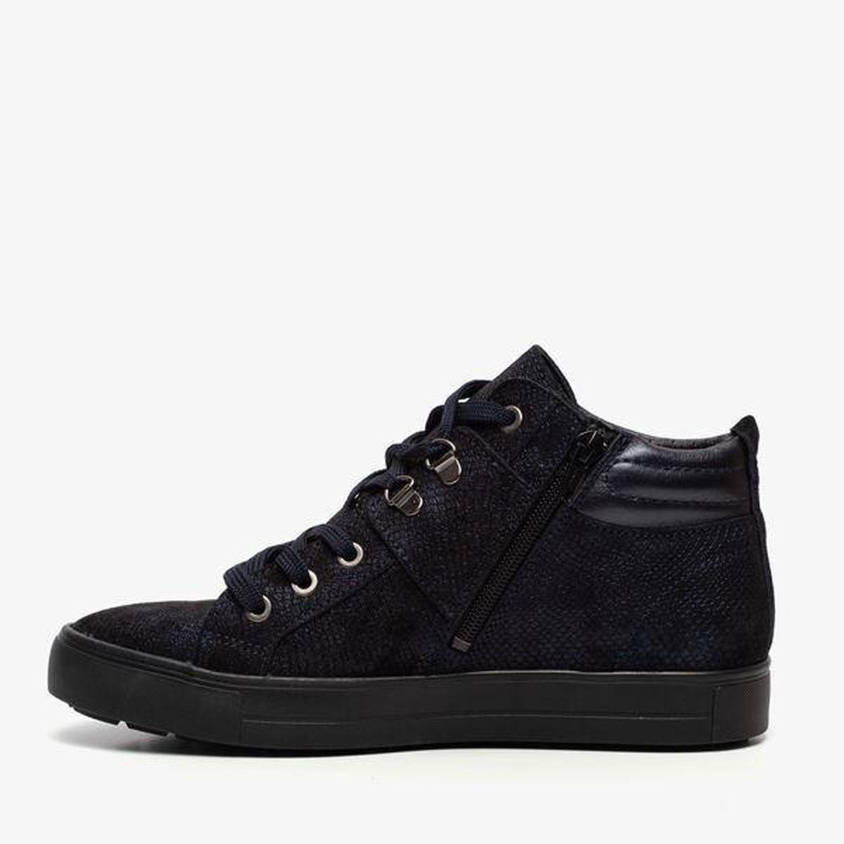 Hush Puppies leren dames sneakers - Blauw - Maat 42 | bol.com