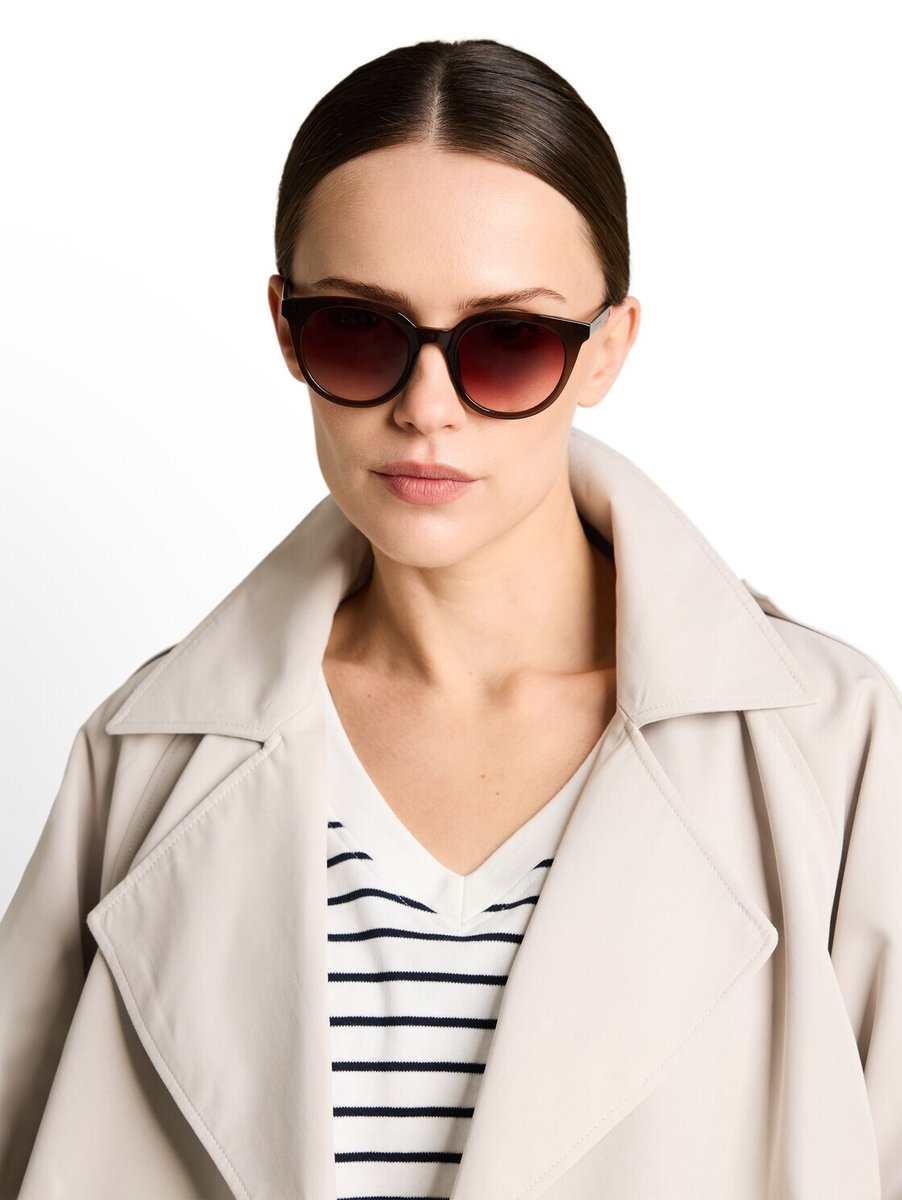 Tom Tailor - Vrouwelijke zonnebril van Acetate Renew UV400 - Maat ONESIZE - brown