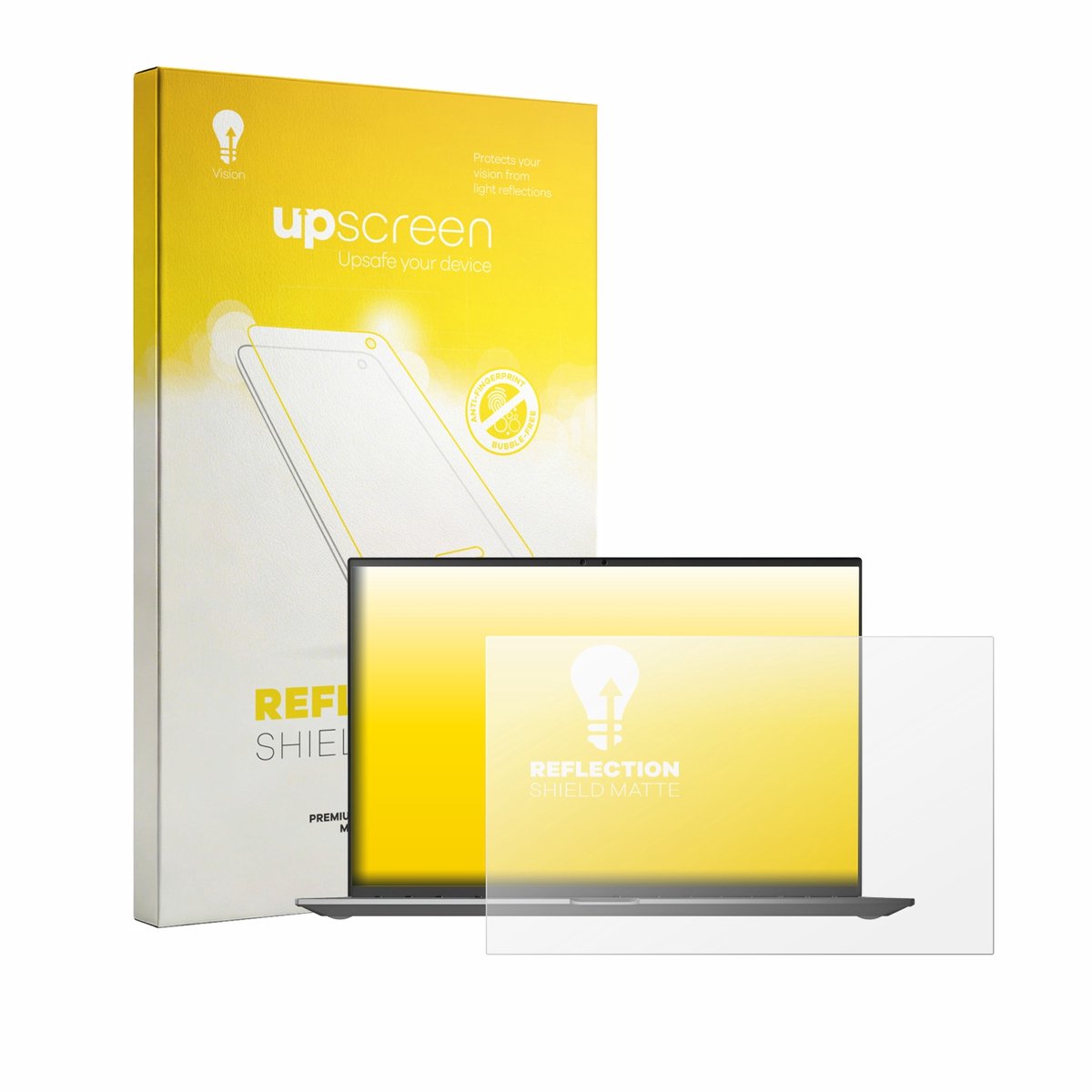 upscreen - Screenprotector voor LG gram 16Z90TL-G - Folie Beschermfolie anti glare matte
