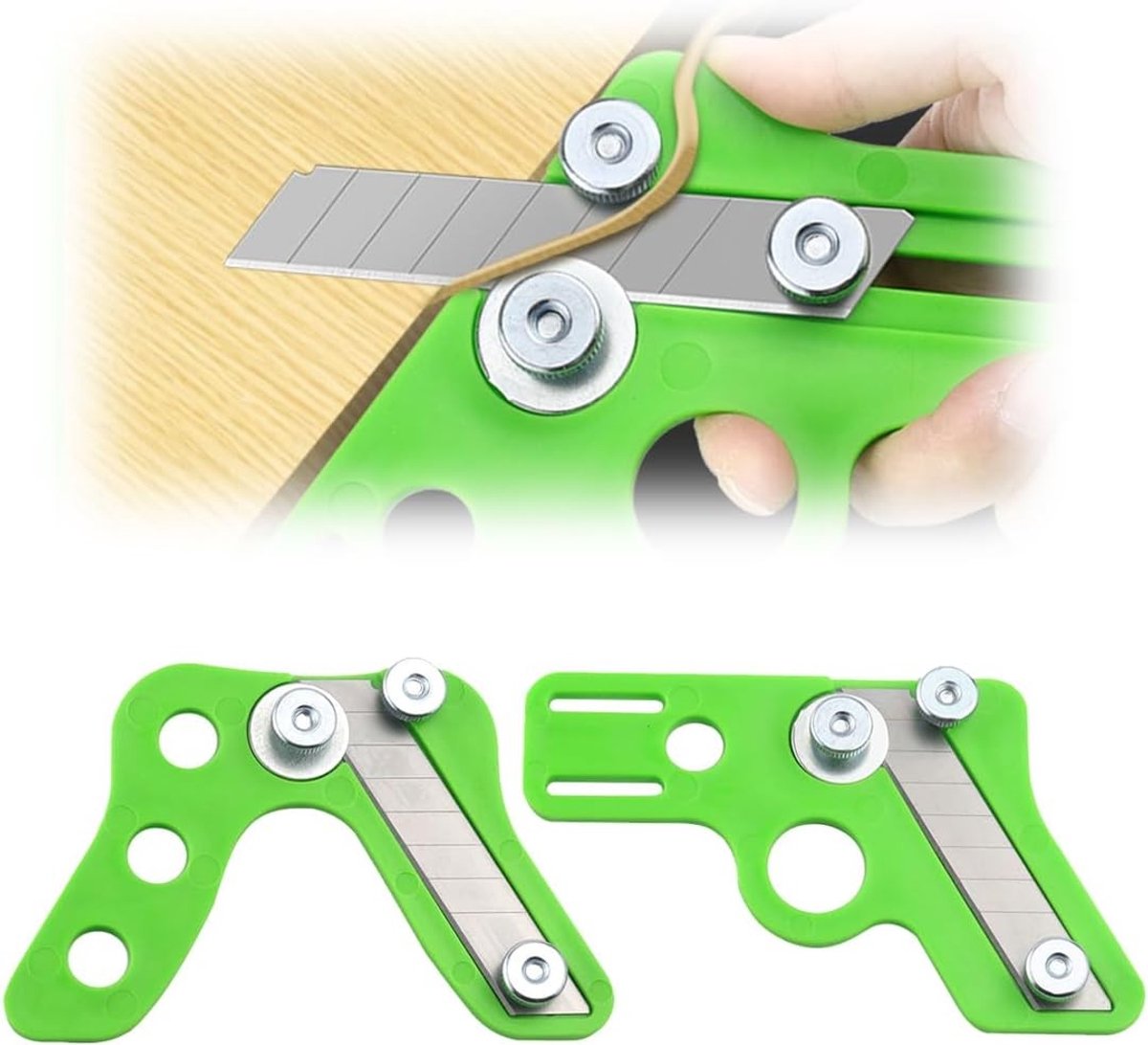 Set van 2 handmatige kantenfrezen voor houtbewerking, niet-slip, perfect voor fineer en PVC