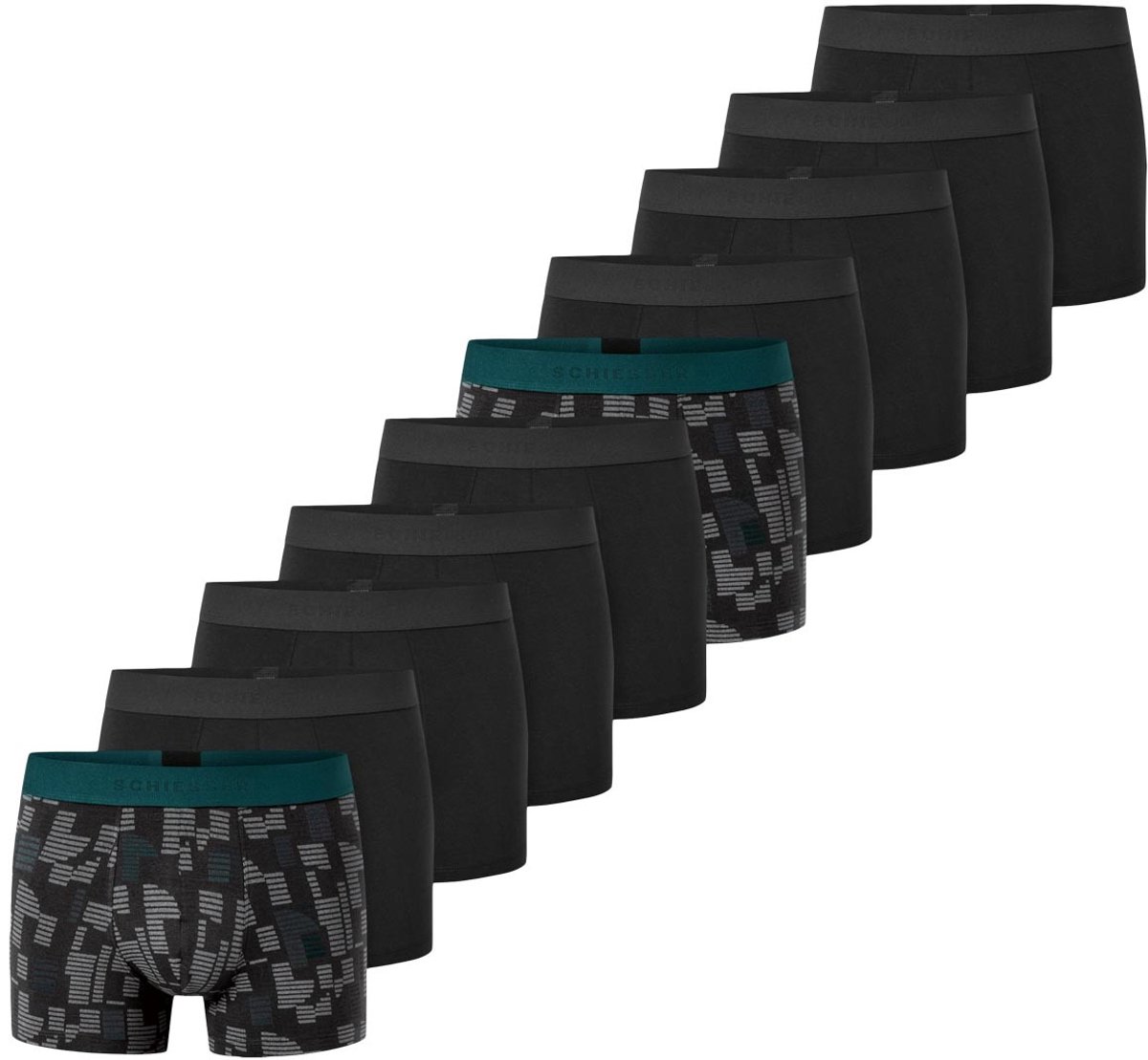 Schiesser Heren retro short / pant 10 pack 95/5 Cotton
