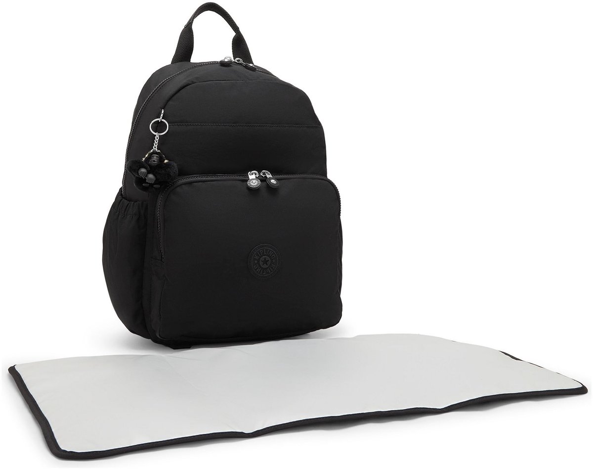 kipling rugzak luiertas Maisie Baby Backpack 20L Tiny Black Noir zwart – foto 3
