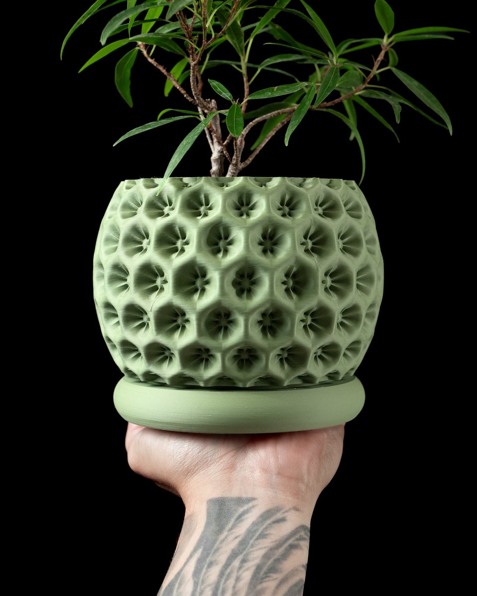 Skushy Starry Bloempot - Moderne Designpot voor Kamerplanten - Sculpturale Plantenpot voor Woonkamer en Kantoor - Premium Woondecoratie