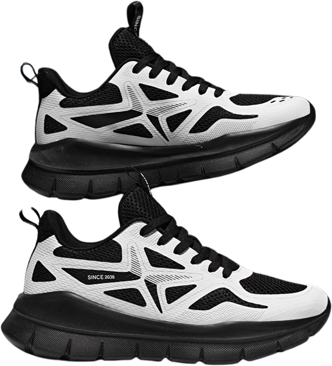 Currero Schoenen Heren Sneakers Comfortabel Wandelschoenen Casual Volwassenen 43 Panda