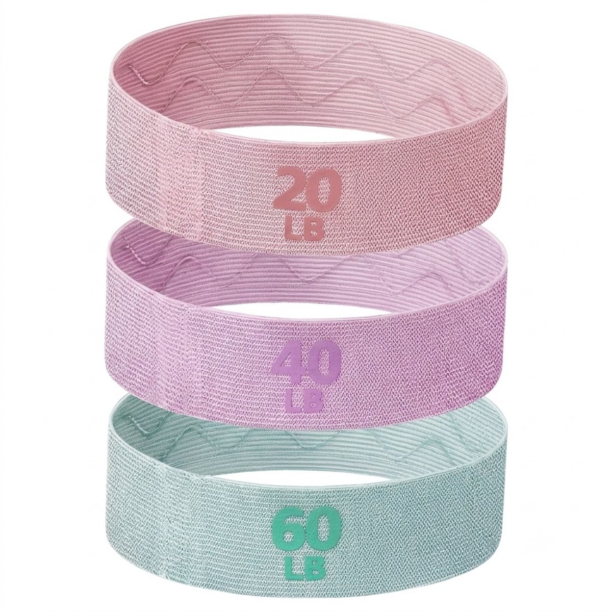 Gemengde kleuren pilates weerstandsbanden set van 3 dames heren fitness banden elastische booty banden oefen banden voor yoga pilates krachttraining revalidatie thuis workout polyester mix medium zwaar extra zwaar