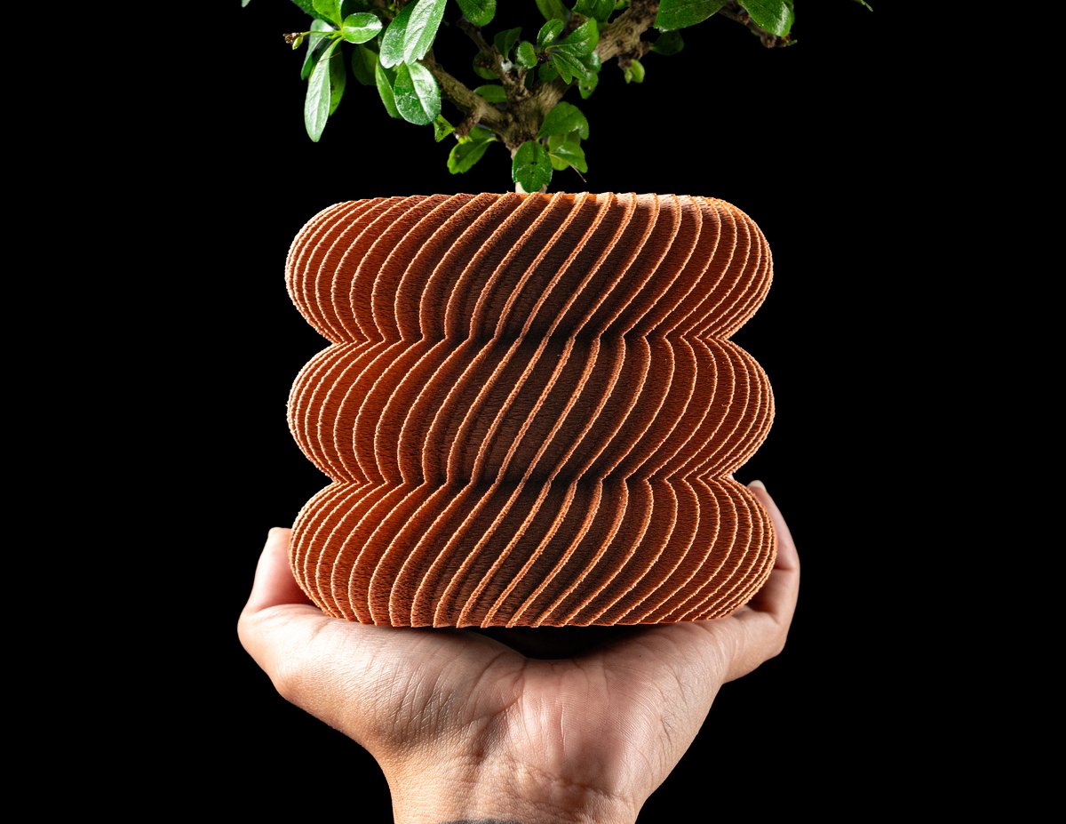 Skushy Nivora Bloempot - Moderne Designpot voor Kamerplanten - Sculpturale Plantenpot voor Woonkamer en Kantoor - Premium Woondecoratie