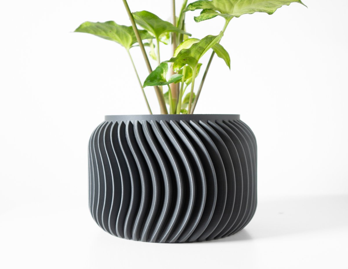 Skushy Vilex Bloempot - Moderne Designpot voor Kamerplanten - Sculpturale Plantenpot voor Woonkamer en Kantoor - Premium Woondecoratie