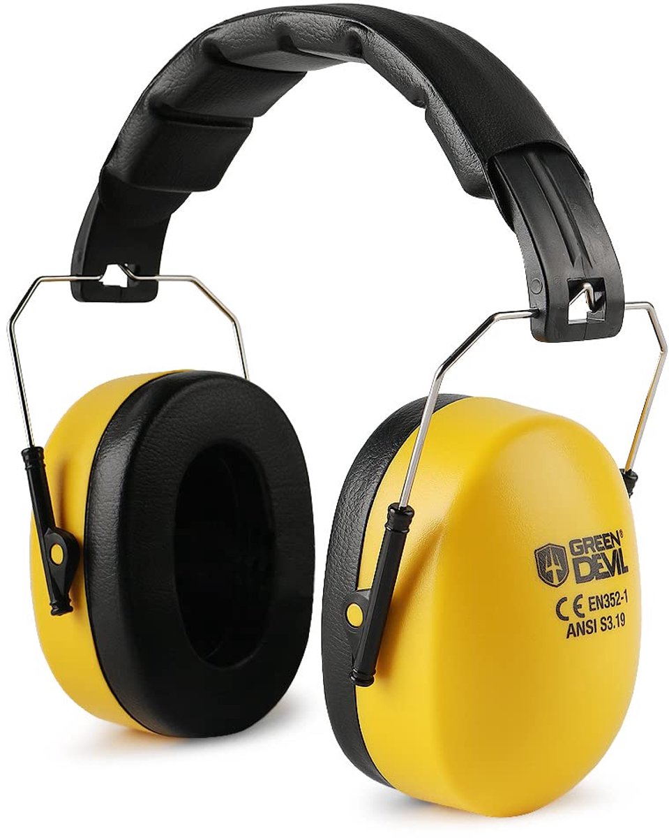 SnelShoppen - Gehoorbescherming Oorbeschermers 31 dB SNR - Gele Geluidsisolatie Hoofdtelefoon voor Concerten, Werk, Kinderen en Volwassenen