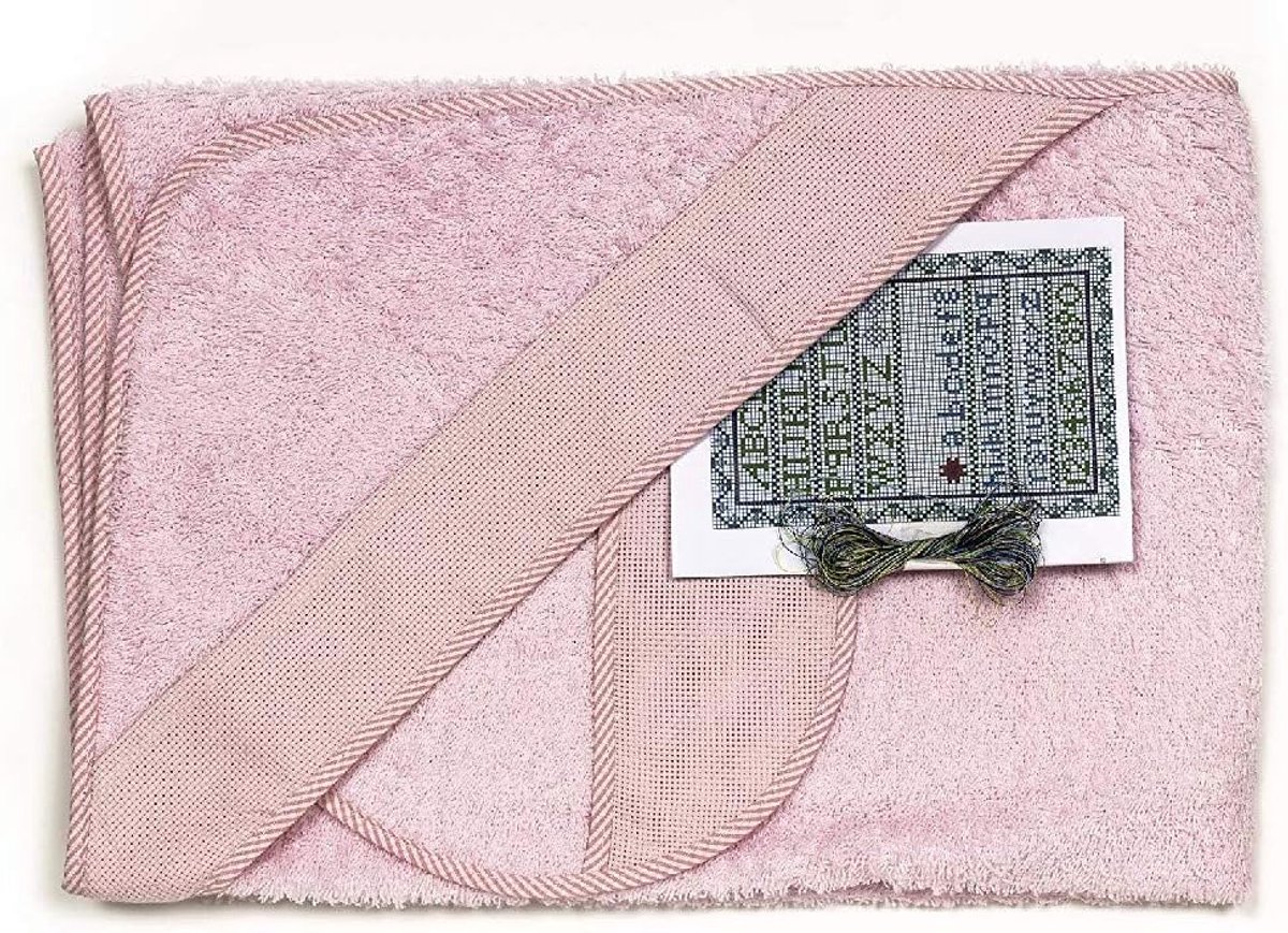 SnelShoppen - Ti TIN Babybadhanddoek met Capuchon en Slabbetje - Roze - 100% Katoen - Perfect voor Kinderen en Baby's - Ideaal voor Bad, Zwembad en Fe
