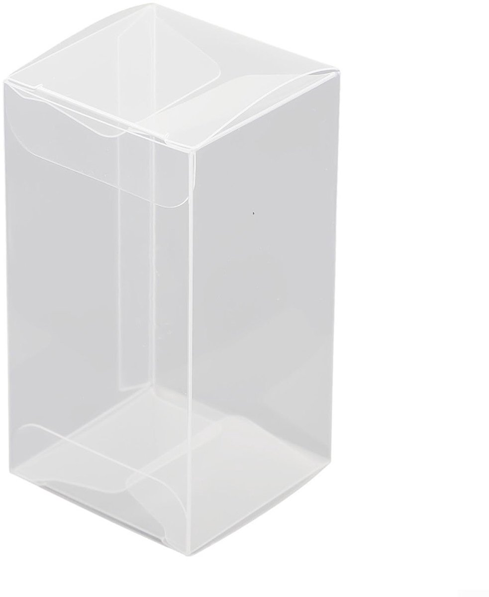 Displaydozen - 50 stuks - 4*4*8 cm - Opvouwbare plastic doos - Beschermende displaydoos - Rechthoekige doos met hoge transparantie - Geschikt voor Matchbox, Tomica - Geschikt voor modelauto's op schaal 1:64 - PVC-verpakking - Cadeauverpakking