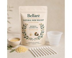 Bellaré Neuswax Kit – Pijnloos Neushaar Verwijderen – Tot 30 Dagen Glad – Complete Set voor Mannen & Vrouwen