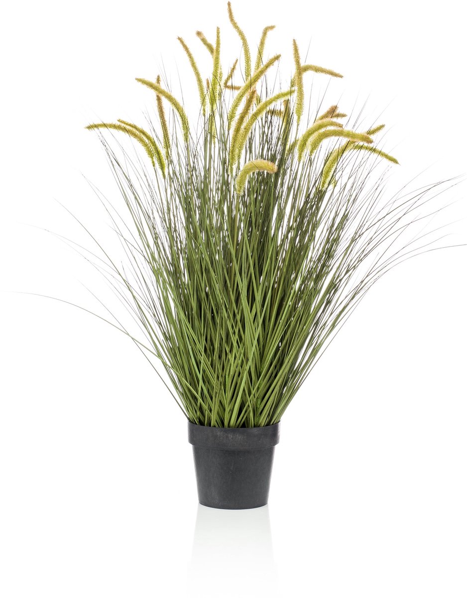 Emerald Kunstplant Kattenstaart Gras 100cm - Kunstplant voor binnen Groen