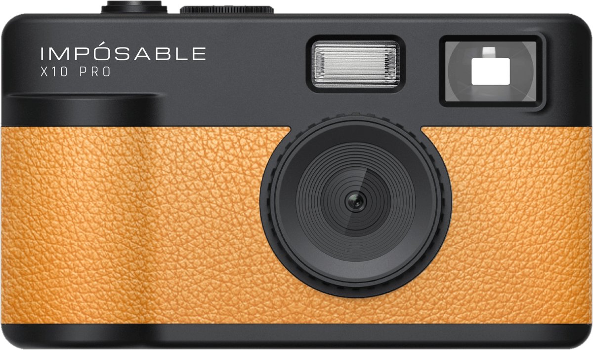 IMPÓSABLE - X10 PRO - Sunset Yellow - 12MP - Screenless Retro Camera - incl 4GB Memory Card