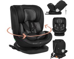 Lionelo Bastiaan i-Size 4in1 Autostoel ISOFIX 360° Draaibaar – Van Geboorte tot 12 Jaar (40-150 cm) – RWF & FWF – Top Tether – Memory Foam – SideProtect – Brede Comfortzitting – i-Size