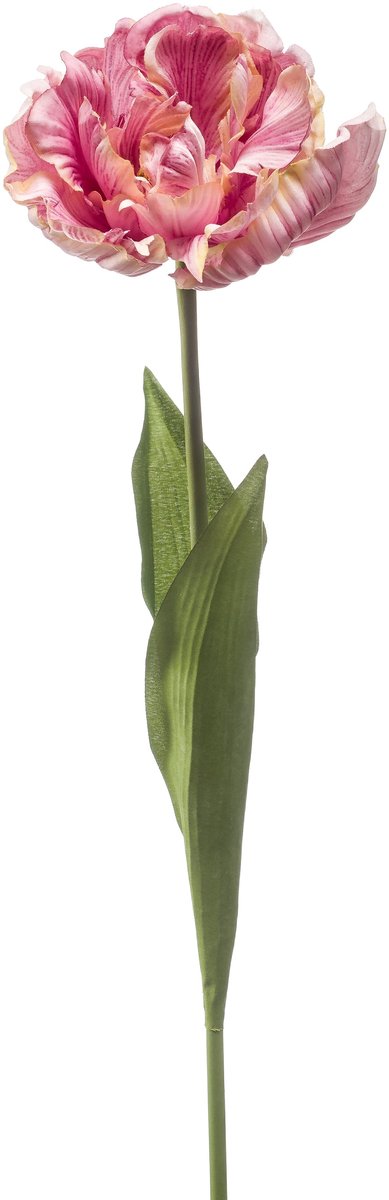 Emerald - Kunstbloem Tulp Paris 66cm lila - Kunstplant voor binnen