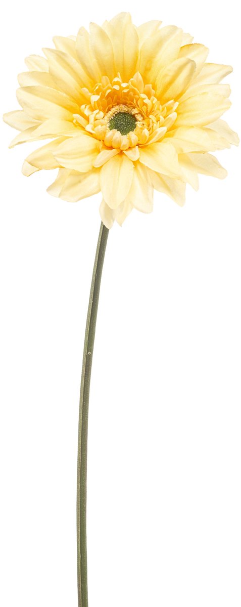 Emerald Kunstbloem Gerbera REC lichtgeel 63cm - Kunstplant voor binnen