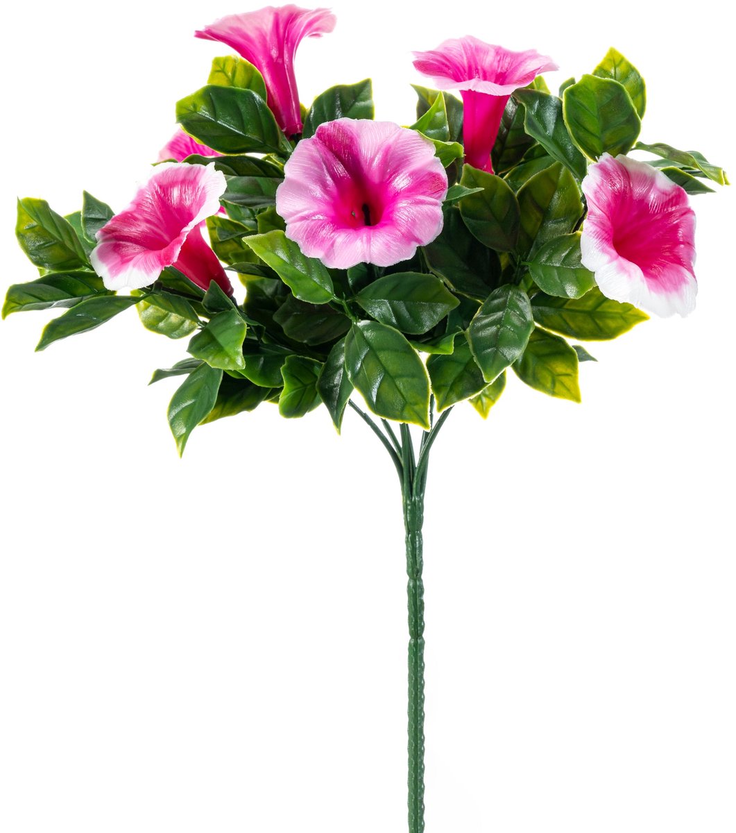 Emerald - Kunstplant Petunia UV 27cm roze - Kunstplant voor binnen