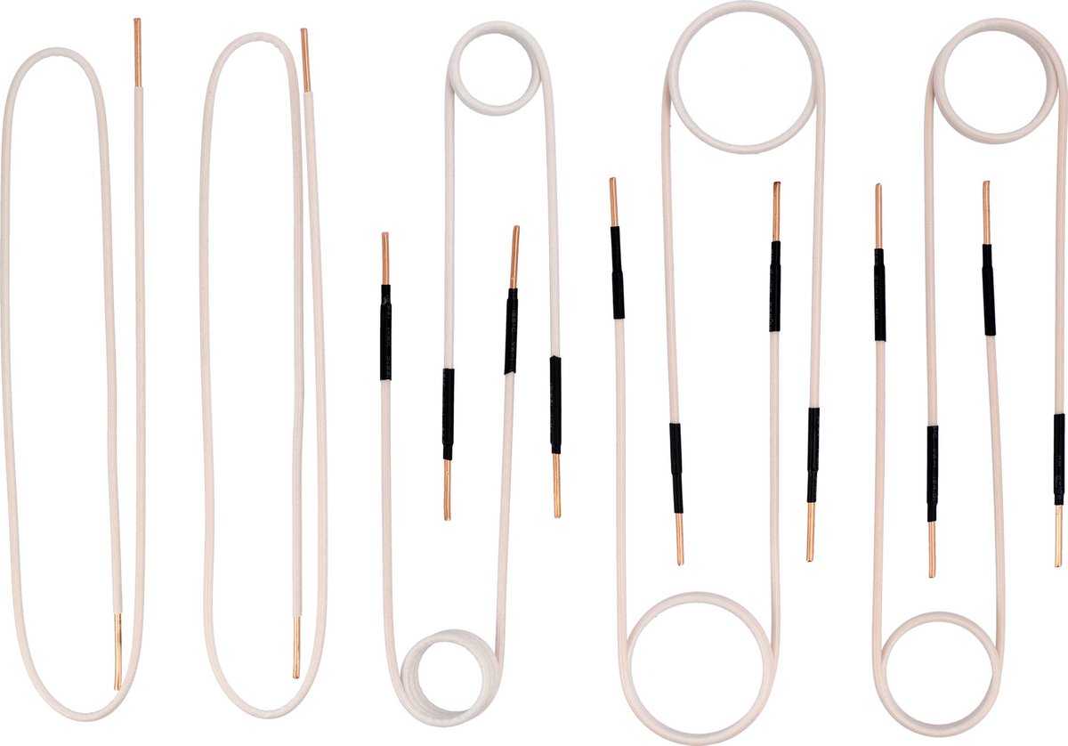 YATO Professionele Inductiespiraal Set – 8-Delig – Voor Inductieverwarmer YT-05880 – Inclusief 6 Vaste Spiraalspoelen (Ø30, 40, 50 mm) & 2 Flexibele Verwarmingskabels (750 mm) – Inclusief Opbergkoffer
