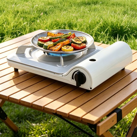 Campingkooktoestel BBQ-Grill Op Butaangas Campingkoker Grill Stove Voor Buiten Wandelen 33*25.5*7cm — afbeelding 5