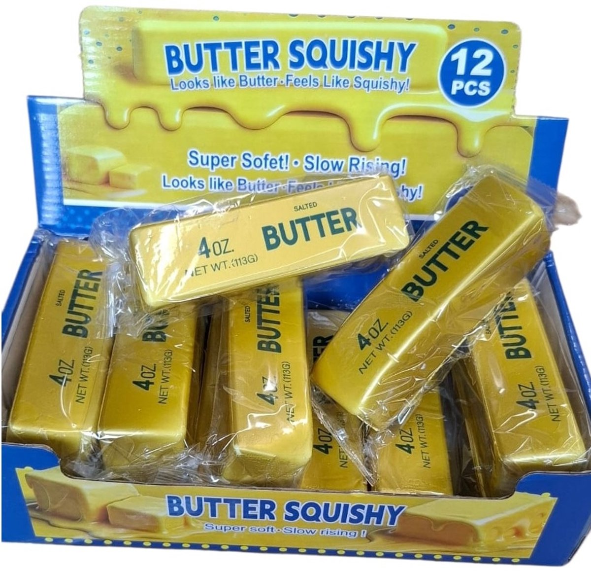 Squishy boter goud - butter gold - slow rising - fidget - tiktok trend