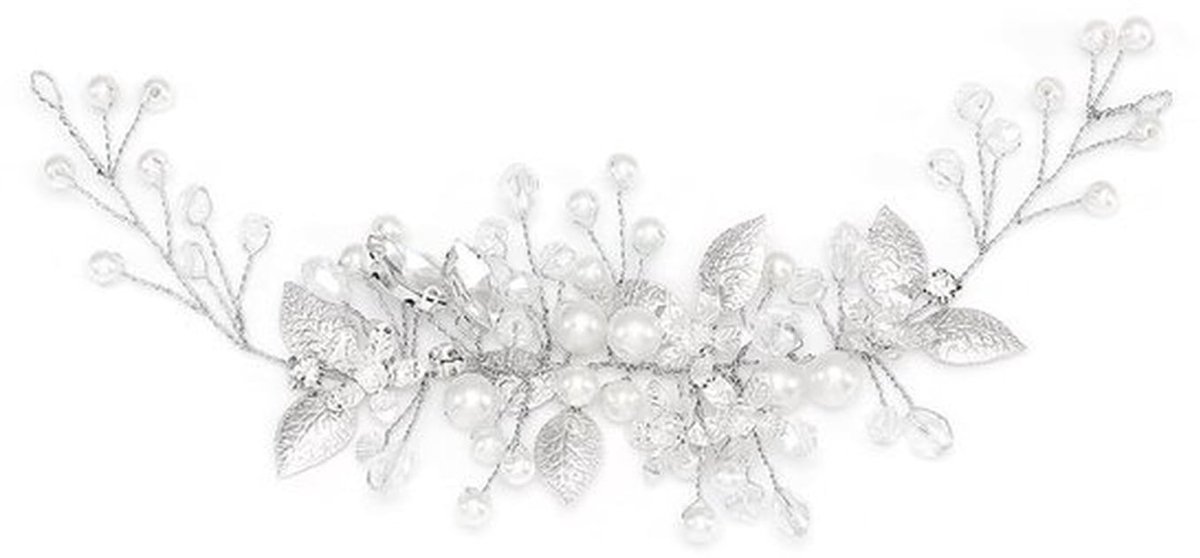 Haaraccessoires Handgemaakt - Kralen/Sieraden - Bruid/Bruidsmeisje - Strass Ornamenten - Elegant/Modieus - Universele Pasvorm 12,5 x 9 x 0,5 cm - Haarsieraad