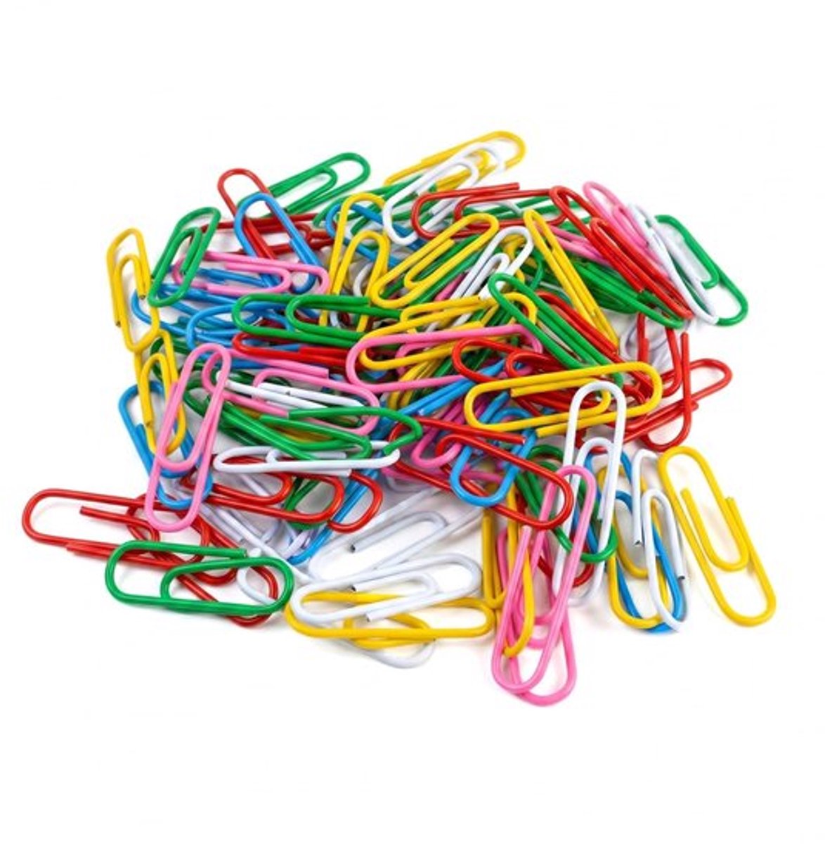 100 Stuks Gekleurde Paperclips, 28 mm, In Doos, Kantoorbenodigdheden, Geschikt Voor Kantoor, School En Persoonlijk Gebruik, Kleuren Willekeurig