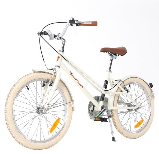 EVERCROSS EM2 Kinderfiets - 20 inch - Wit - Vintage Retro Design - 6-12 jaar - 115-150 cm van EVERCROSS — afbeelding 3