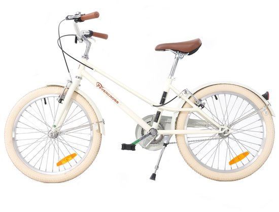 EVERCROSS EM2 Kinderfiets - 20 inch - Wit - Vintage Retro Design - 6-12 jaar - 115-150 cm van EVERCROSS — afbeelding 2