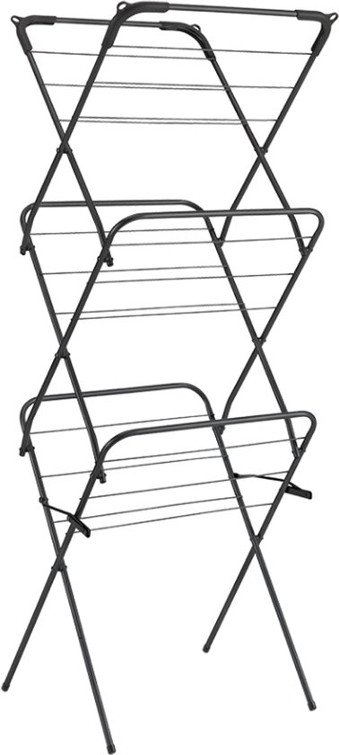 Zwart Tomado Concerto Slim droogrek met 3 niveaus.