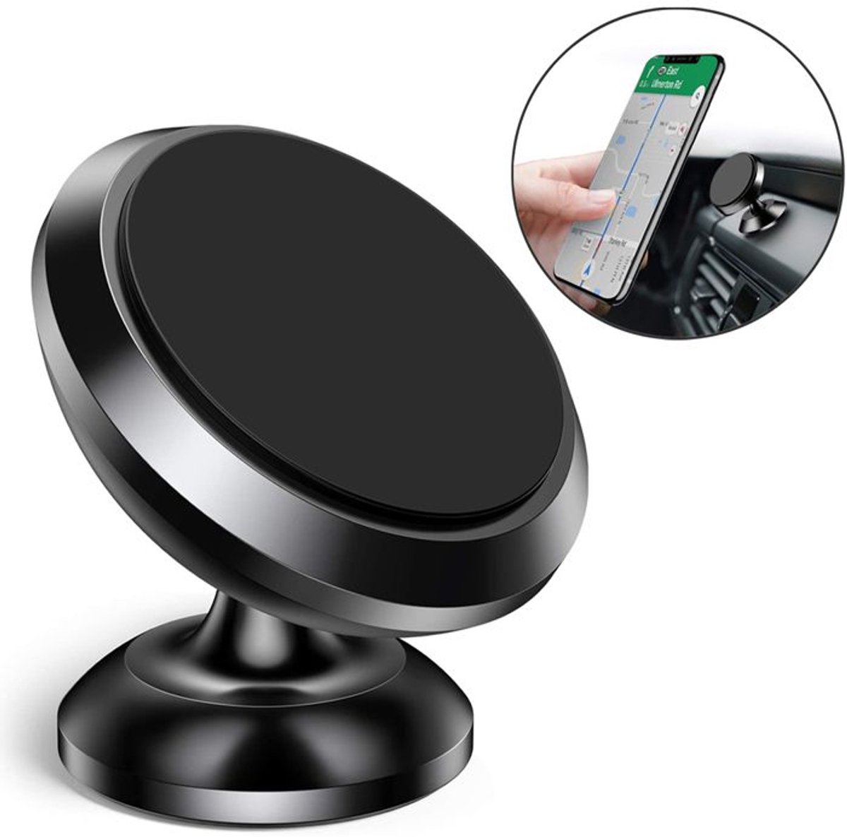 Magnetische autohouder - bevestigt uw telefoon snel.