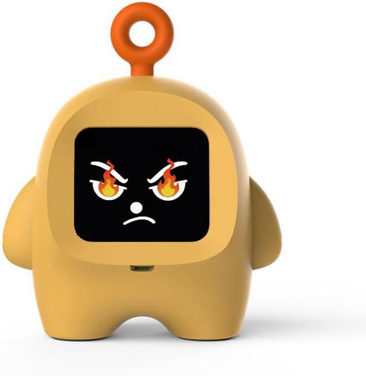 AI-bureaurobot met chat-, vertaal- en wekkerfunctie, slim interactief huisdier met emotionele expressies, spraakassistent en leerfuncties, schattige gadget voor op het bureau (geel)