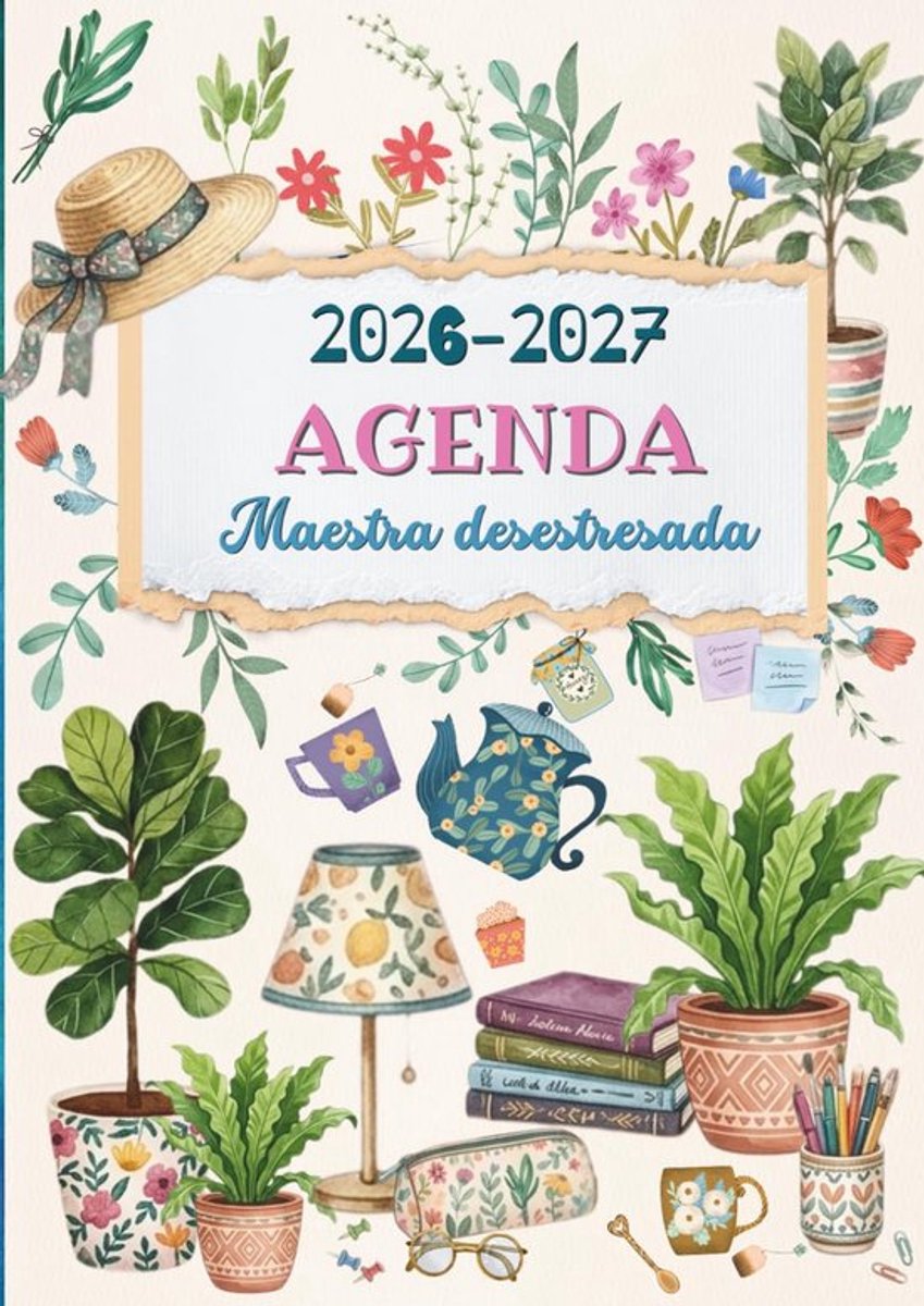 SnelShoppen - Agenda Maestra Desestresada 2026 2027 - Planificador en Organizador van Klassen - A4 Formaat - Maandelijks, Trimestrieel en Wekelijks -