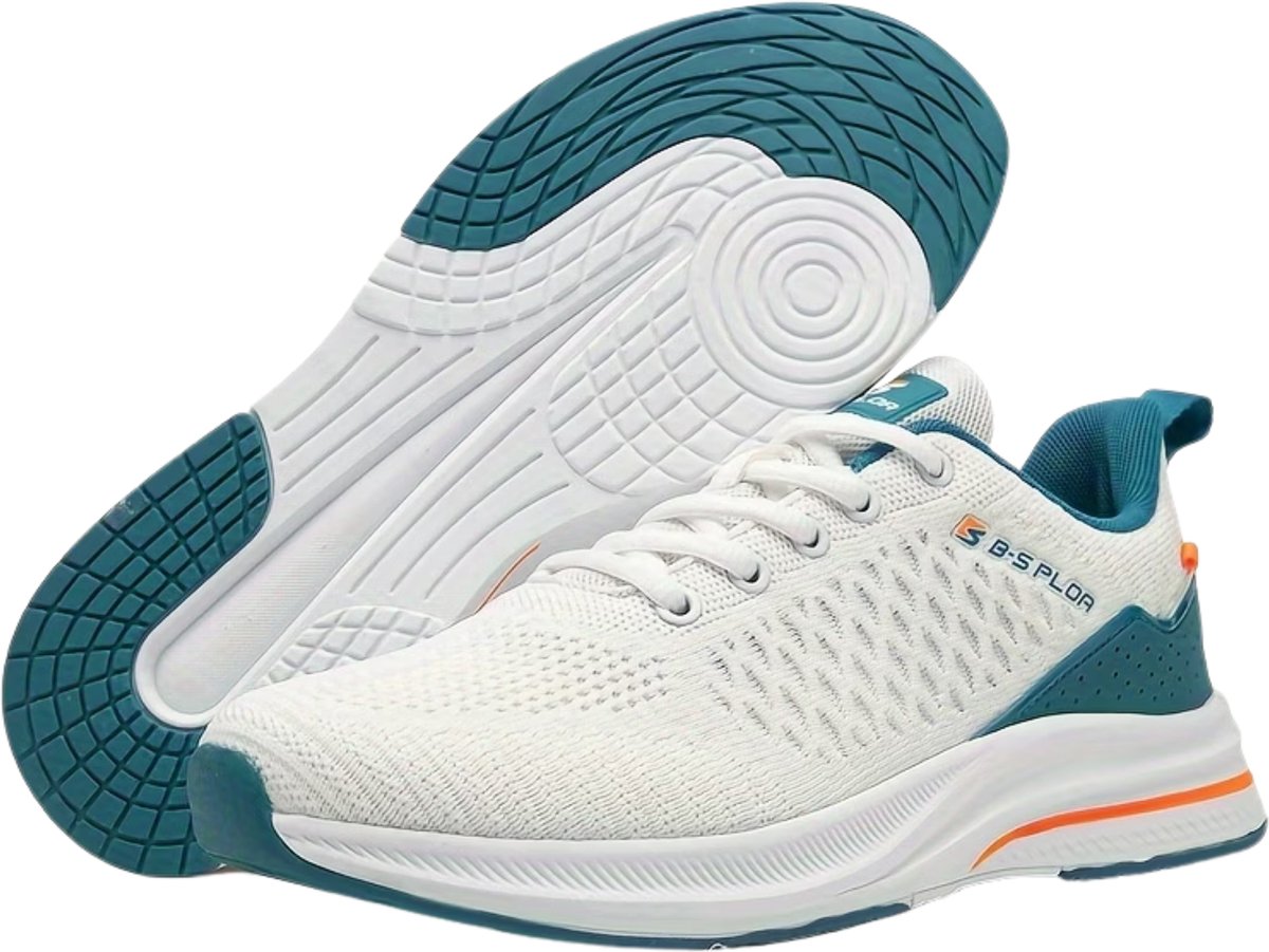 Currero Schoenen Heren Sneakers Comfortabel Wandelschoenen Casual Volwassenen 48 Wit