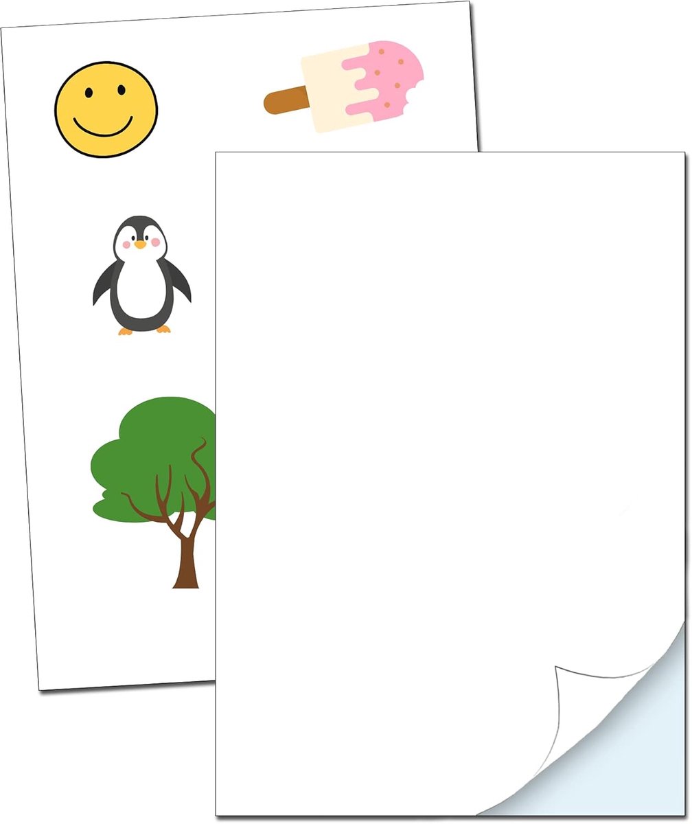 Vinyl sticker papier A4 - 30 vellen - waterdicht zelfklevend - ideaal voor labels - ShopVlot
