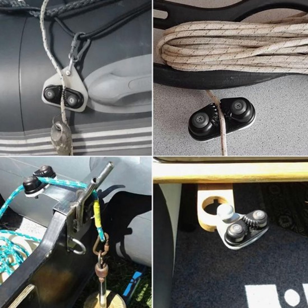 Cam Cleat met Uitlopende Ingang - Boorklem - Draadgeleidingsring - Veilig Lijnbeheer - Eenvoudig Onderhoud - Maximale Houdkracht - Bootklem