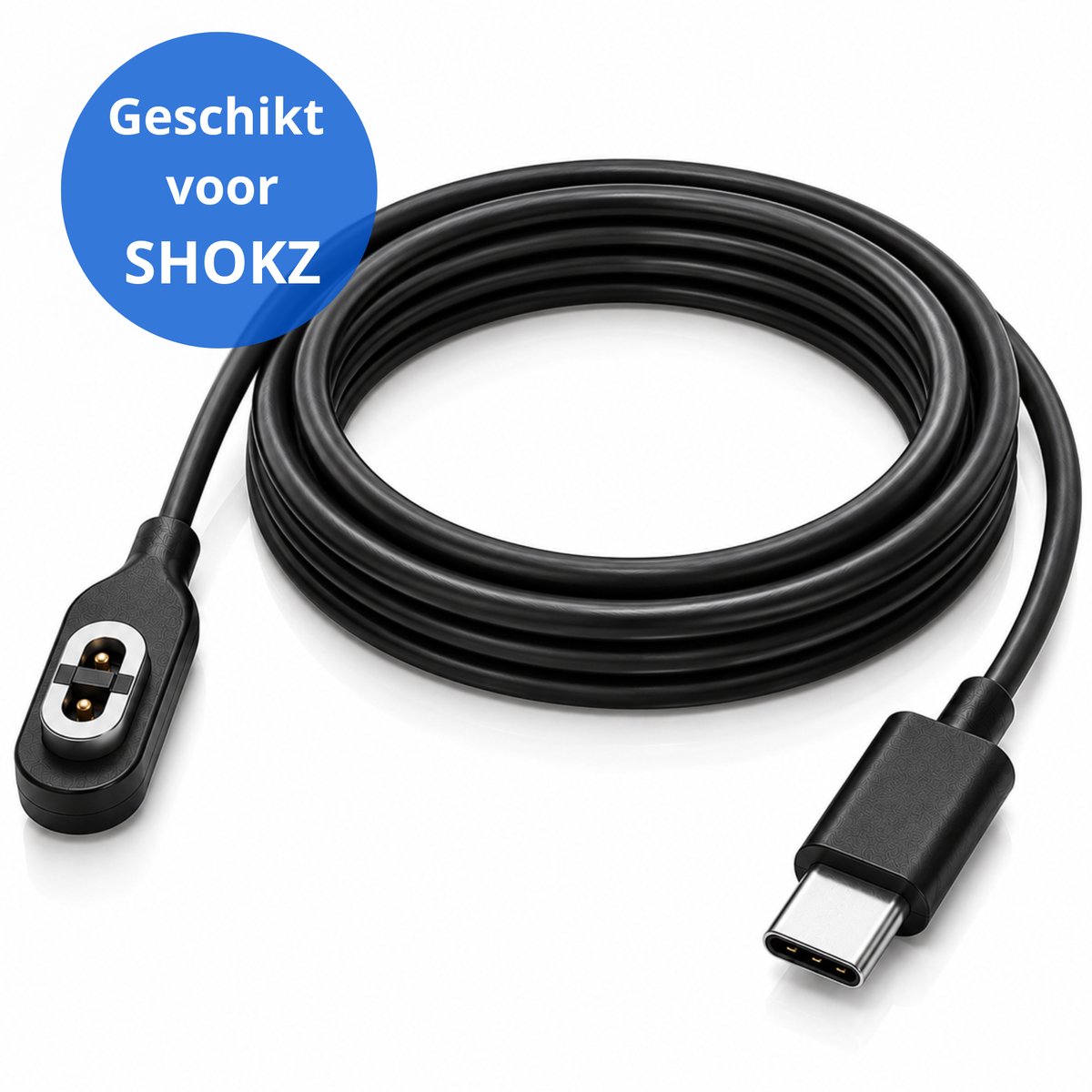 Twenty4seven® Oplaadkabel Geschikt voor Shokz & AfterShokz - OpenRun, Pro, Mini, OpenComm, Aeropex AS800, AS810, AS803 & ASC100SG - 1 Meter USB C Oplader