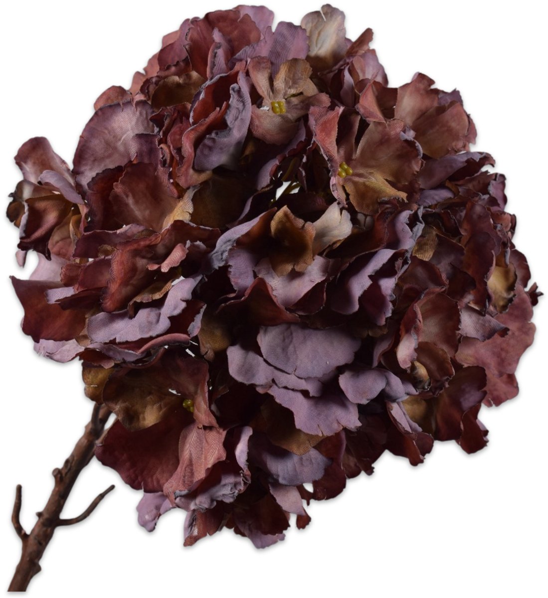 Silk-ka Kunstbloem-Zijden Bloem Hortensia Steel Paars 64 cm