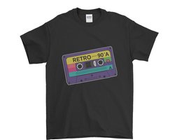 Retro 90s Cassette T-Shirt - Vintage Muziek Tape Design - Jaren 90 Stijl Kleding - Unisex Cadeau
