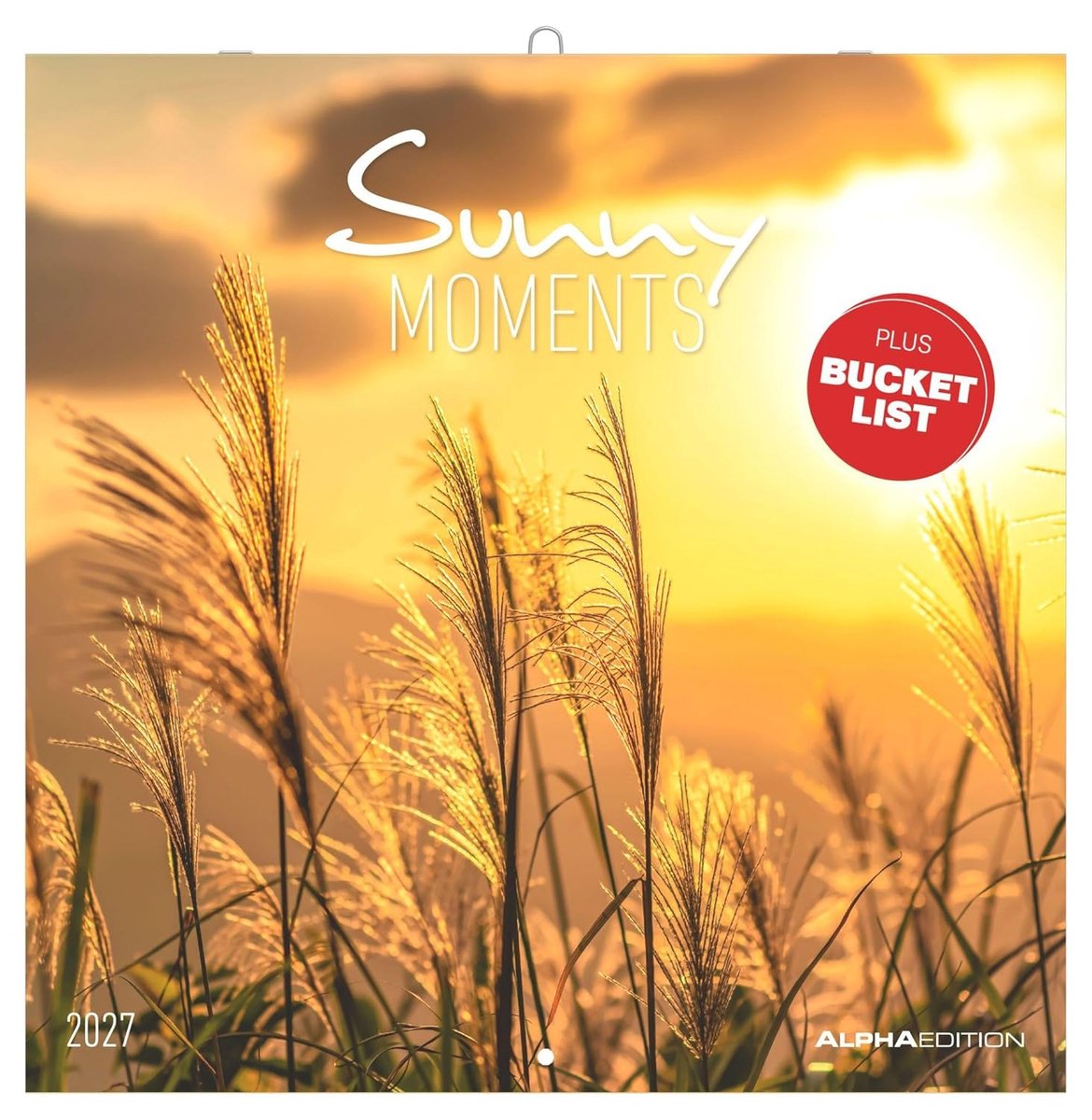 Wandkalender 30x30 cm - Notizkalendarium - 12 Sonnenauf- en Sonnenuntergängen - Perfect voor planning - ShopVlot