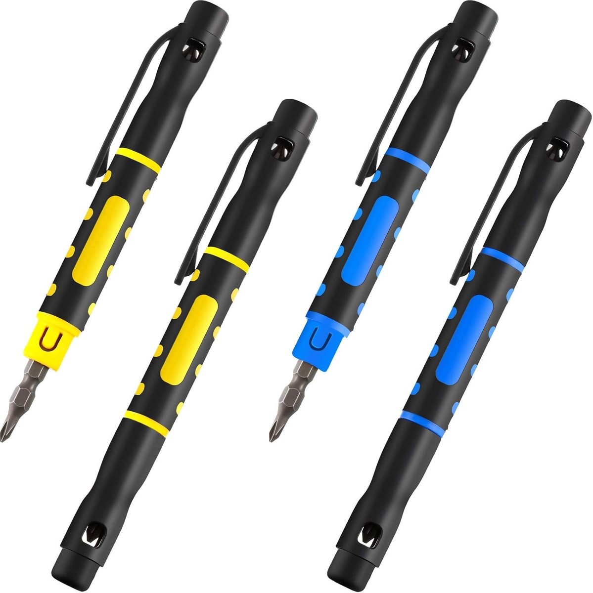 4-in-1 Multifunctionele Zakschroevendraaier Set voor Reparaties - Draagbaar en Handig