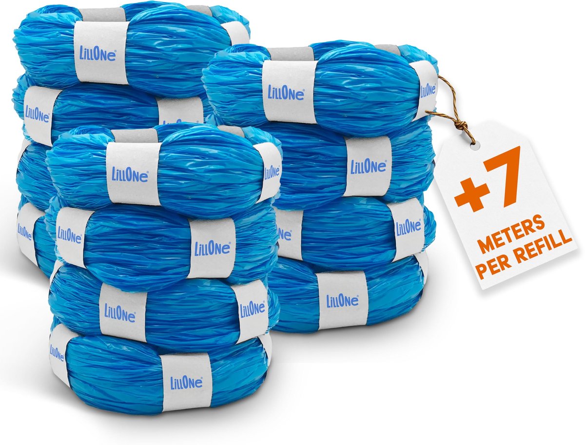 SnelShoppen - LillOne Donut 12 Universele Extra Lange Luieremmervullingen – Nieuwe Anti-Tourformule – Compatibel met Luieremmers – 5-Laags Film voor E