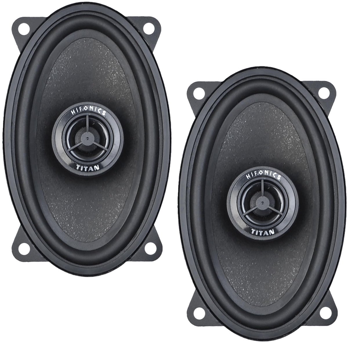 SnelShoppen - Hifonics TRX462-10 15 cm 2-weg coax-systeem, auto luidsprekers, Titan Car-Audio, krachtige geluidsweergave, perfecte pasvorm, zwart, voo