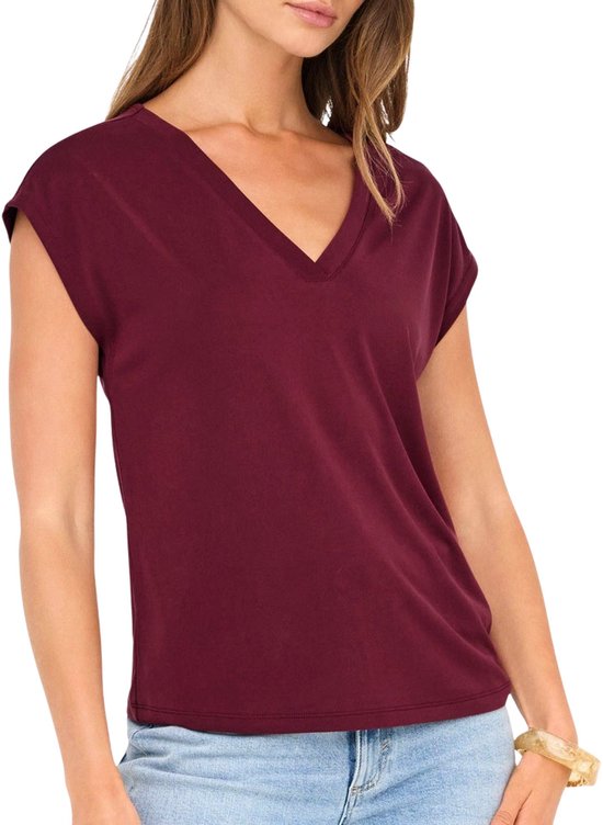 Only Free S/S V-Neck Top Dames - Maat S