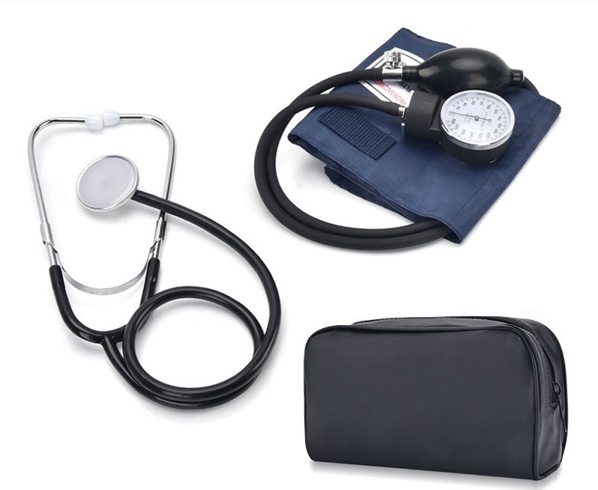 Handmatige aneroïd bloeddrukmeter met stethoscoop - Mast Medical