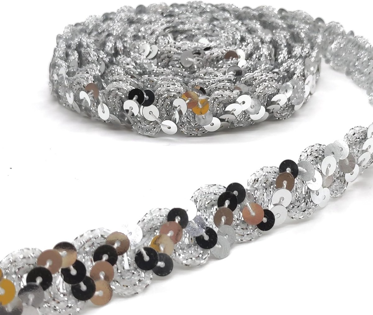 15m Sequin Straps voor Belly Dance, Decoratieve Glitterband voor DIY Kostuums en Craft Decoraties, Perfecte Versiering voor Feestjes en Evenementen