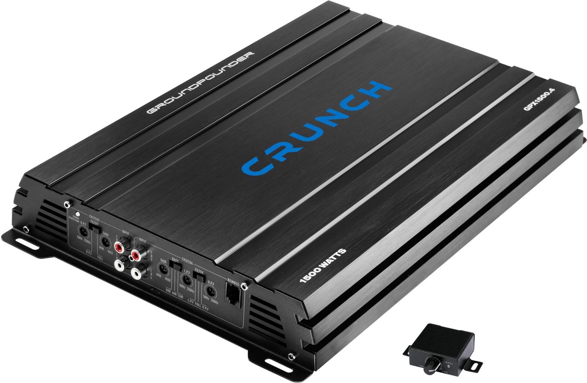 SnelShoppen - 4-kanaals autoversterker klasse A/B 1500 watt | Powerfull Car Audio | Ideaal voor Feest, Camping en Auto Geluid