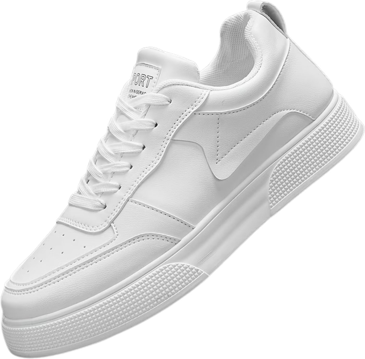 Currero Schoenen Heren Sneakers Comfortabel Wandelschoenen Casual Volwassenen 43 Wit